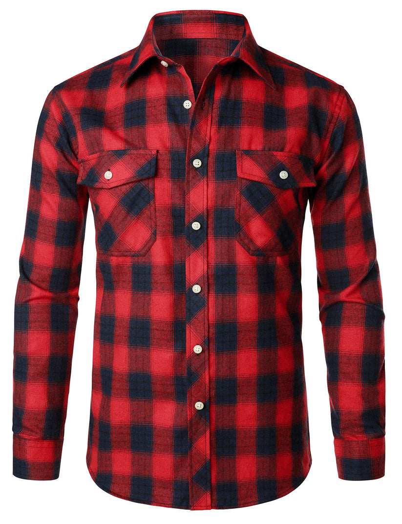 Chemise élégante à carreaux