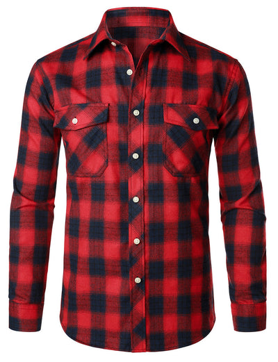 Chemise élégante à carreaux