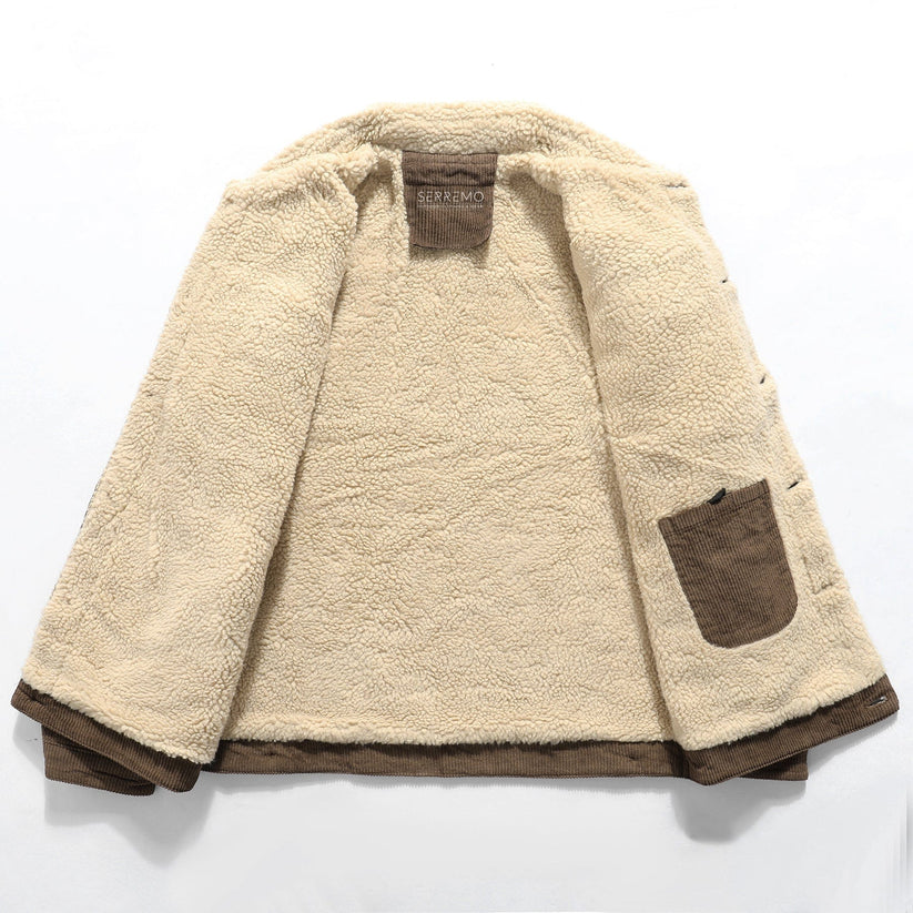 Veste décontractée doublée en polaire