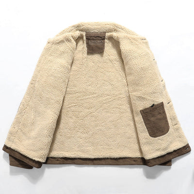 Veste décontractée doublée en polaire