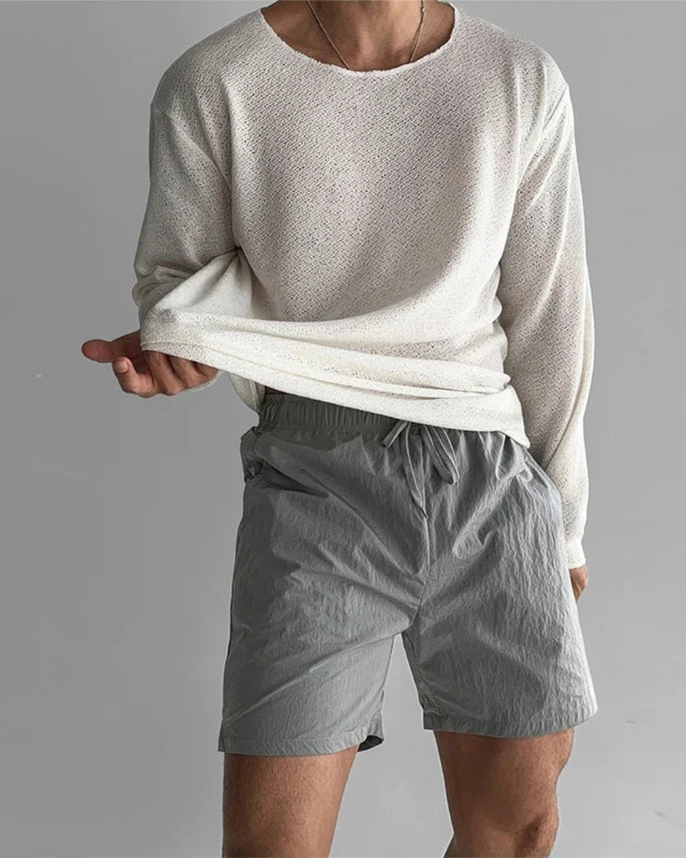 T-shirt en Maille Décontracté