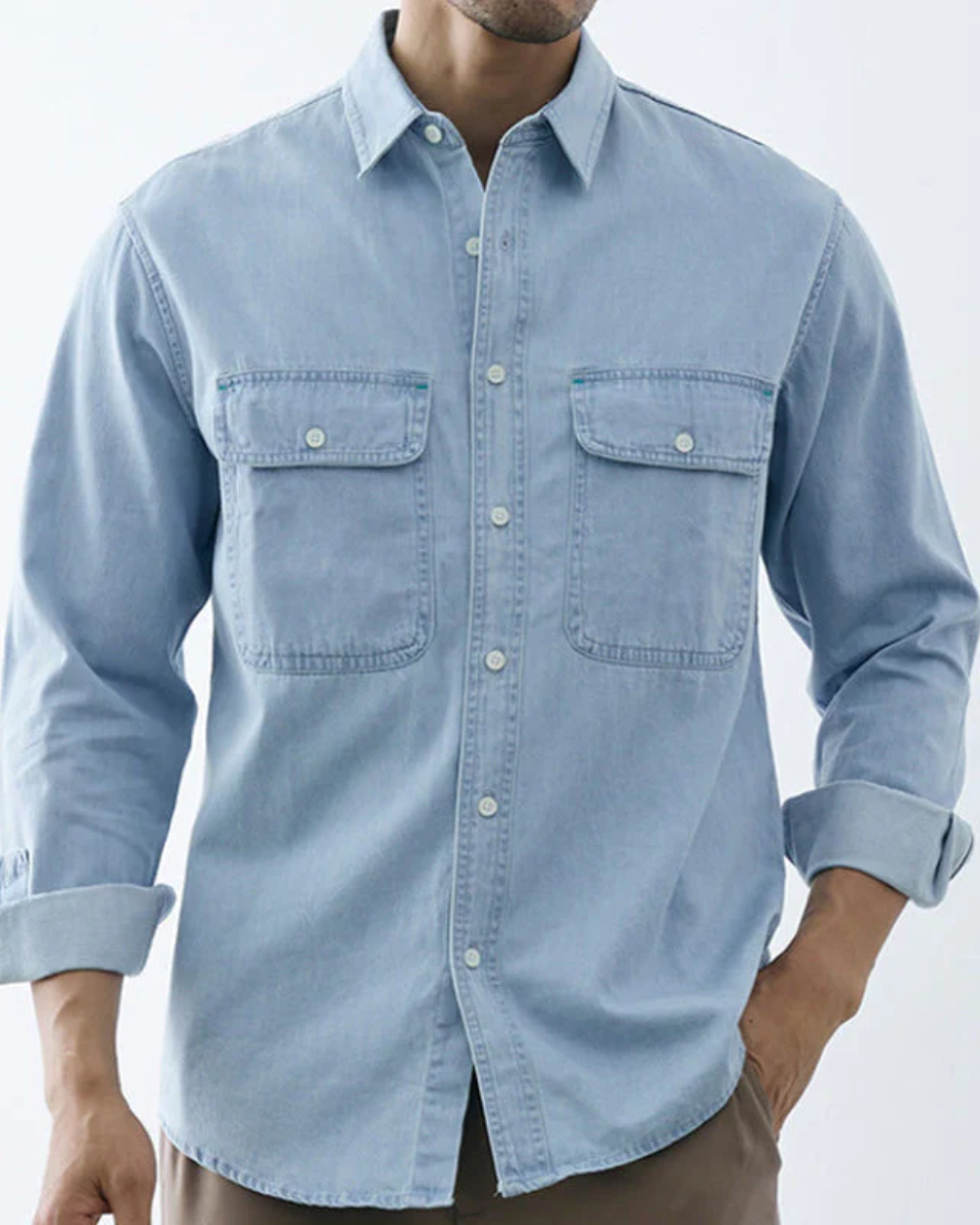 Chemise classique en denim