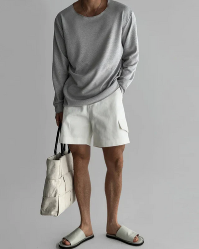 T-shirt en Maille Décontracté