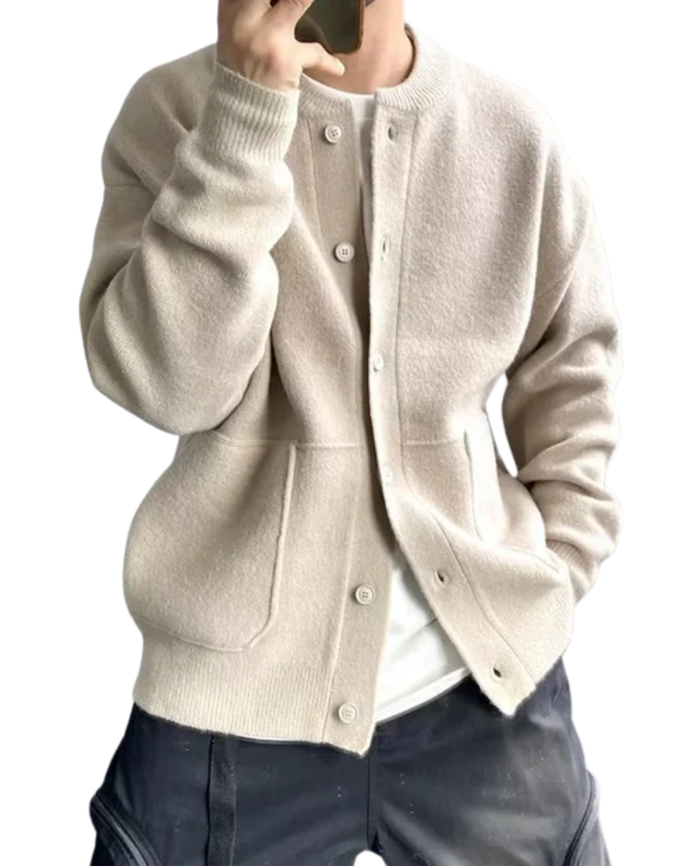 Veste casual à boutons