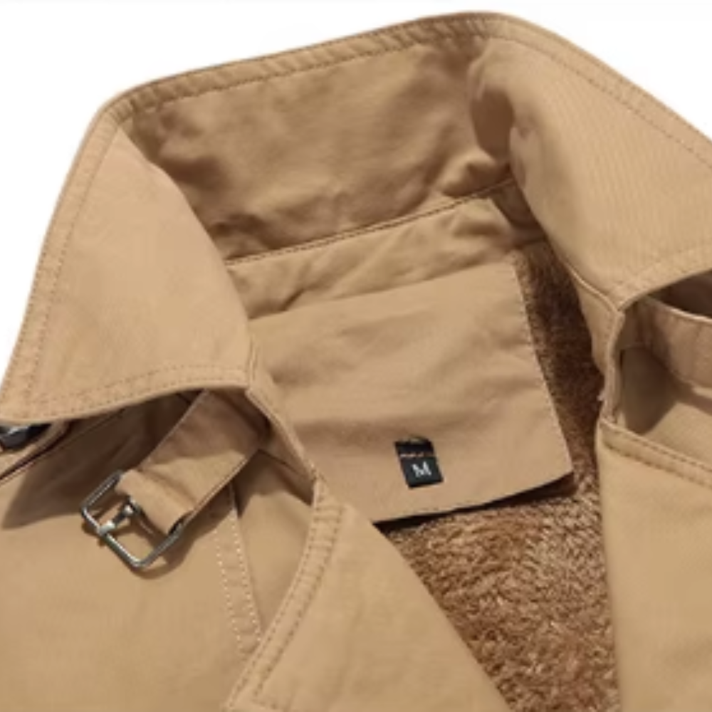 Trench-coat matelassé élégant