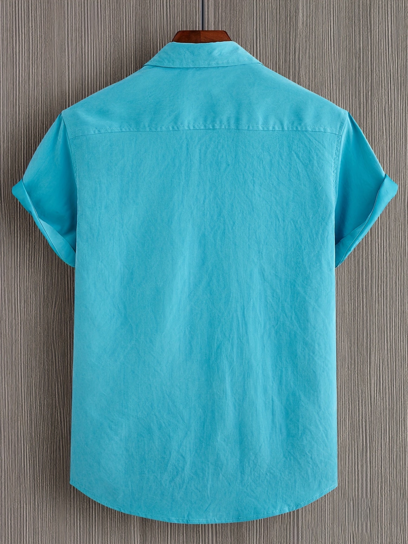 Chemise Casual en Coton à Manches Courtes