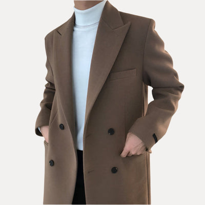 Manteau élégant à double boutonnage