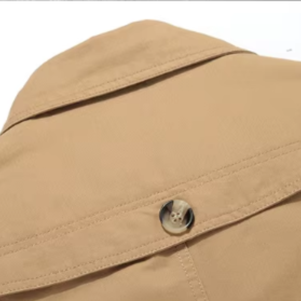 Trench-coat matelassé élégant