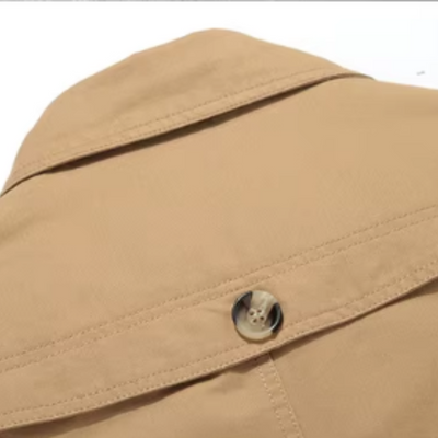 Trench-coat matelassé élégant