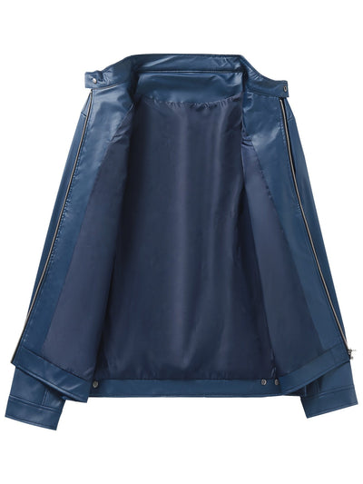 Veste en cuir décontractée