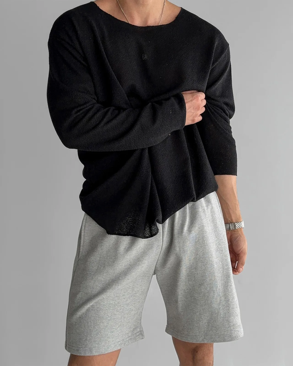 T-shirt en Maille Décontracté