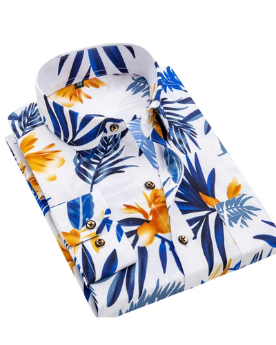 Chemise à imprimé nautique