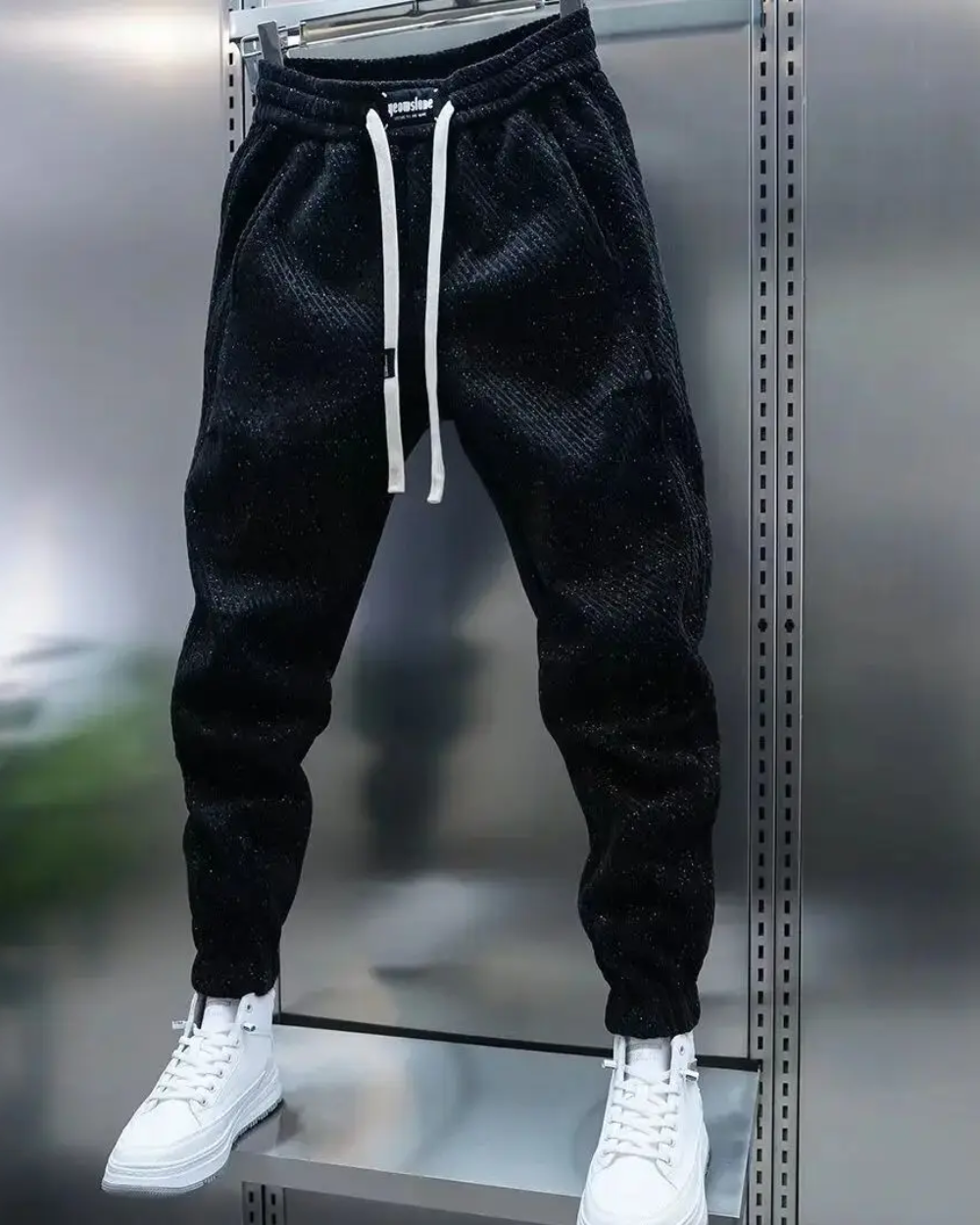 Pantalon décontracté à motif