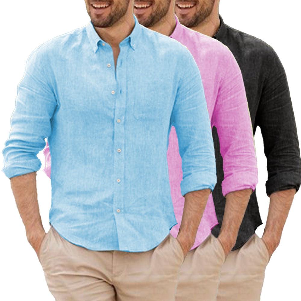 Chemise en lin respirante