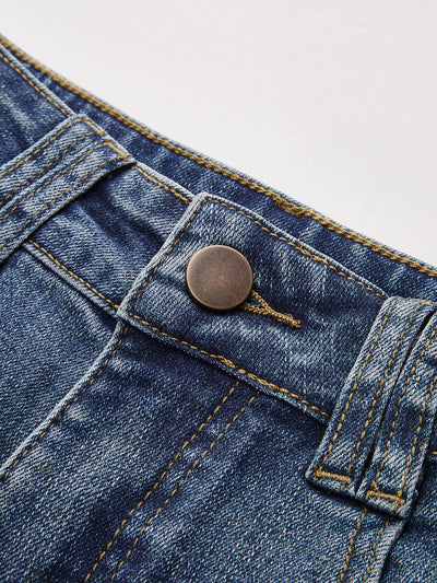 Jean bootcut taille mi-haute