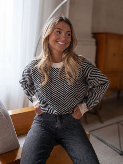 Lenya™ | Trui met gebreid patroon