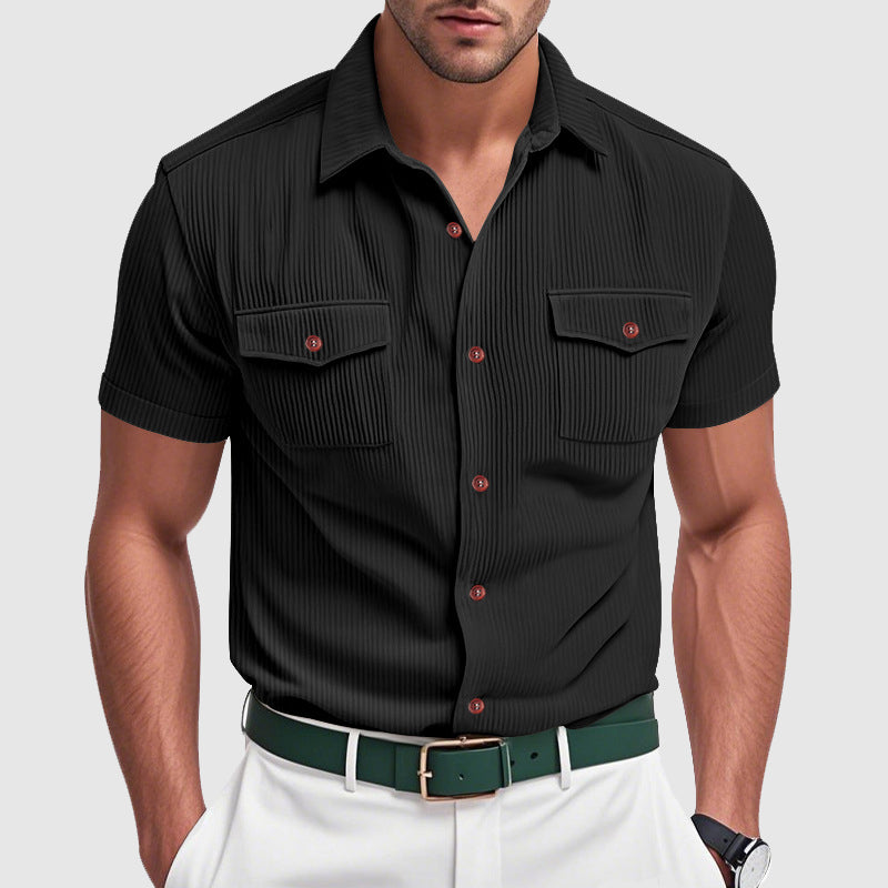 Chemise homme en velours côtelé élégante