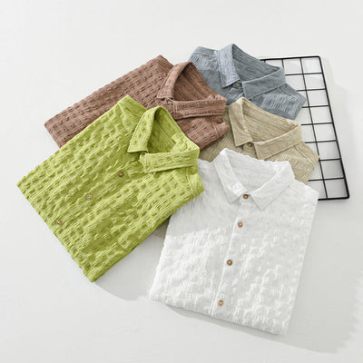 Chemise Casual Texturée