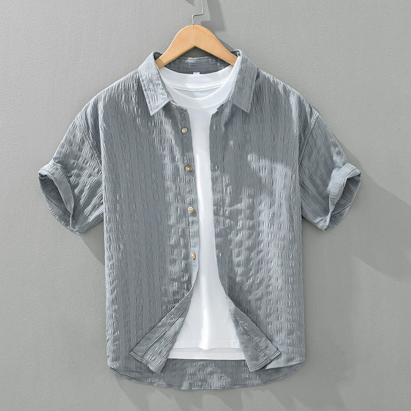 Chemise Casual Texturée