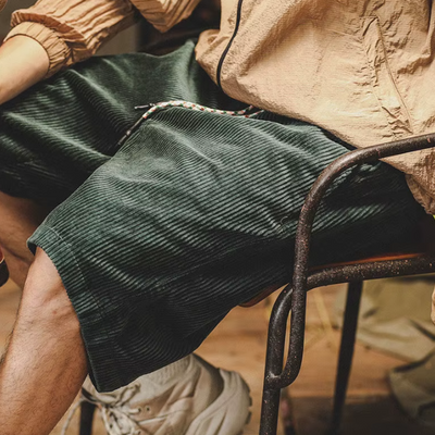 Short en Velours Côtelé Élégant