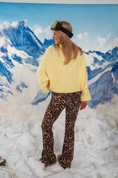 Hannah™ | Gele gebreide trui