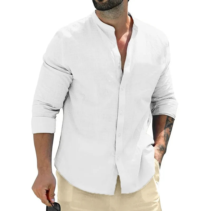 Chemise en lin pour hommes