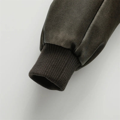 Amira - Leren herfstjas