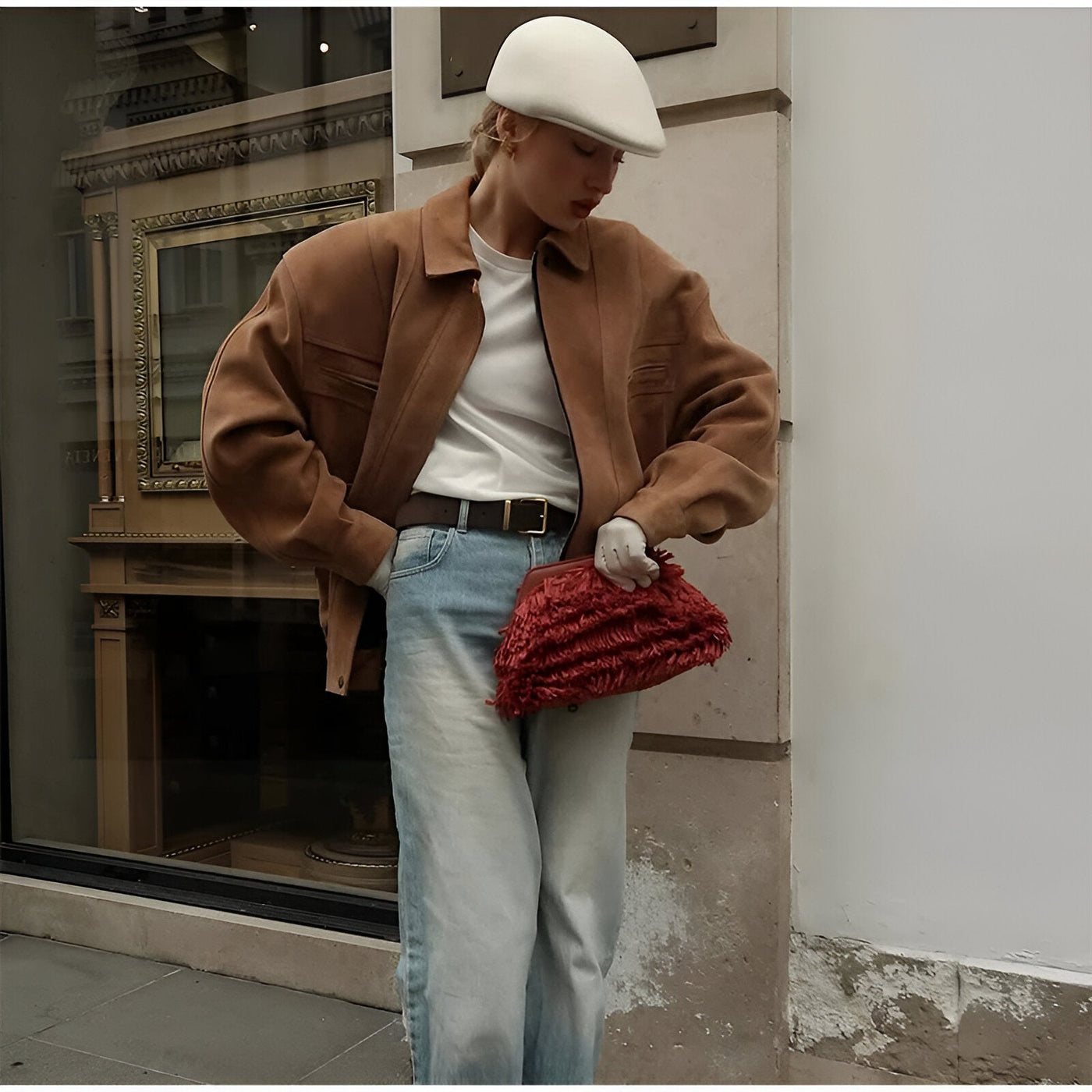 Isabella - Suède patchwork jas