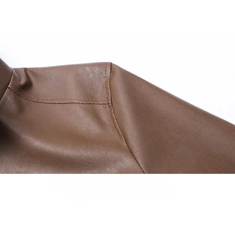 Veste bomber en cuir élégante