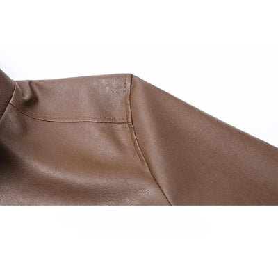 Veste bomber en cuir élégante