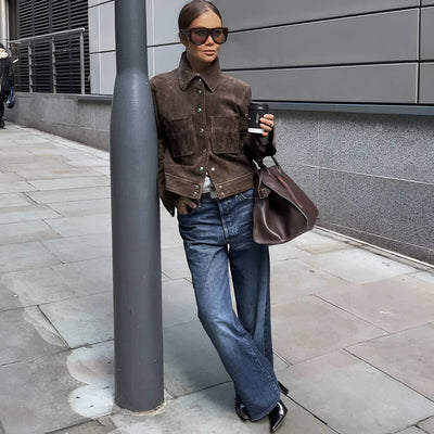 Ella - Suède herfstjas