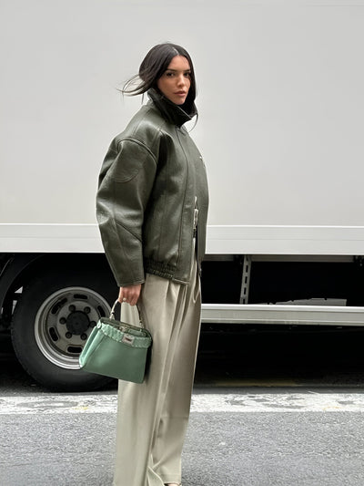 Sienna - Vintage leren herfstjas