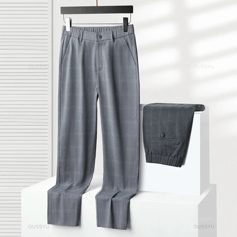 Pantalon Classique à Carreaux