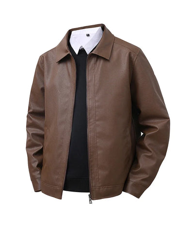 Veste bomber en cuir élégante
