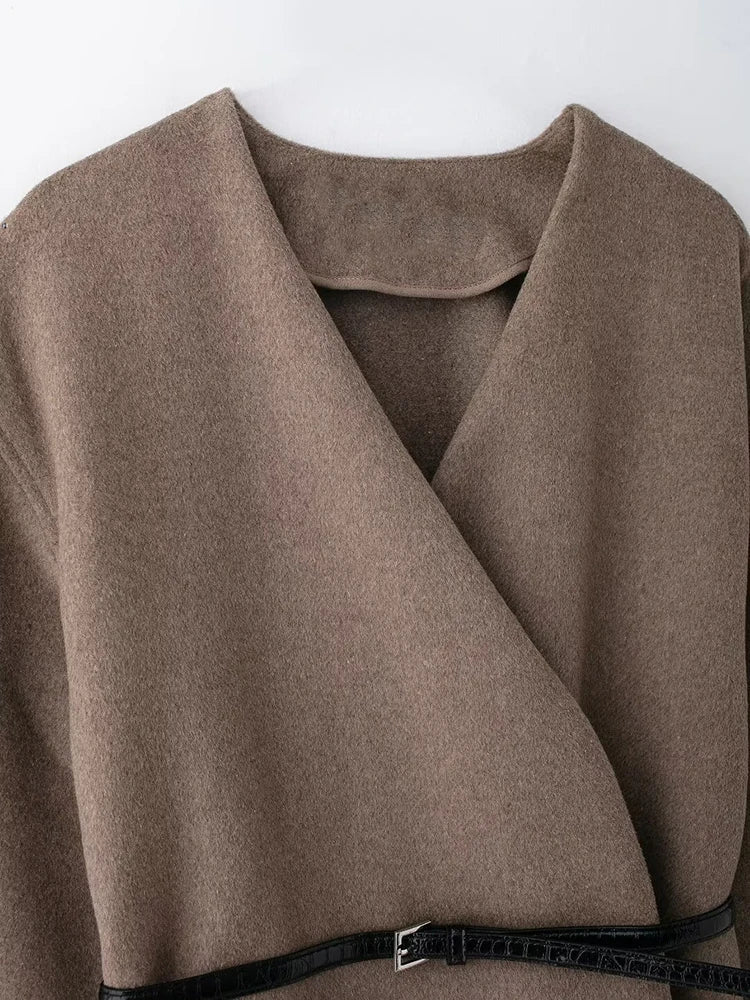 Mia - Geceintuurde jas