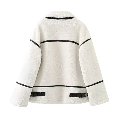 Clara - Lamswollen herfstjas