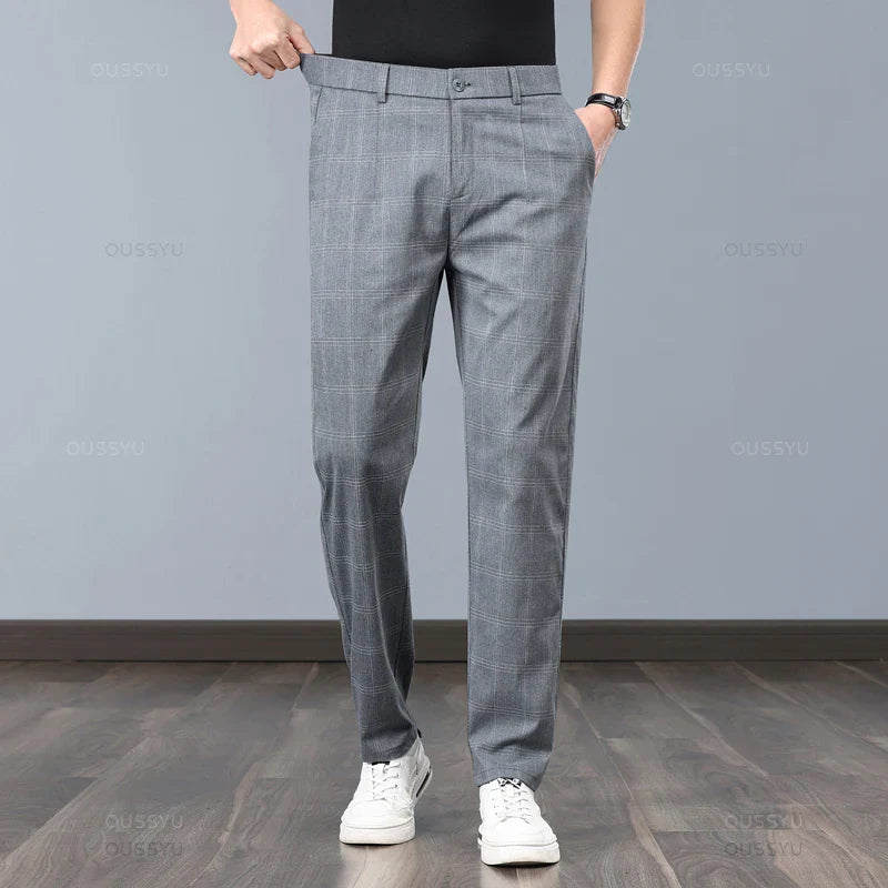 Pantalon à Carreaux Extensible
