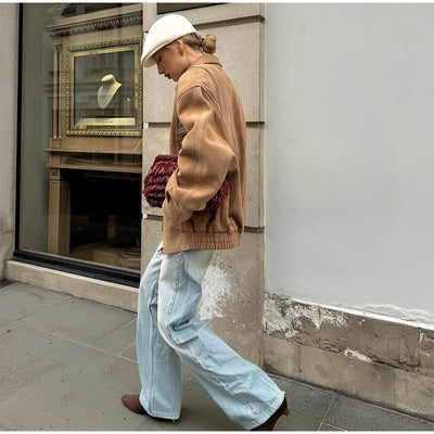 Isabella - Suède patchwork jas