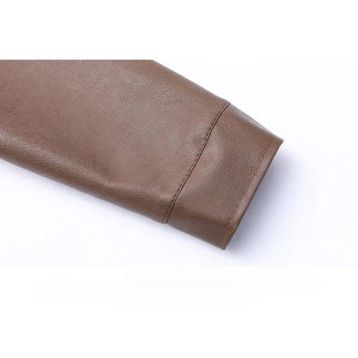 Veste bomber en cuir élégante