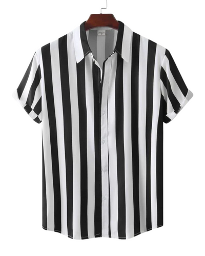 Chemise d’été à rayures respirante