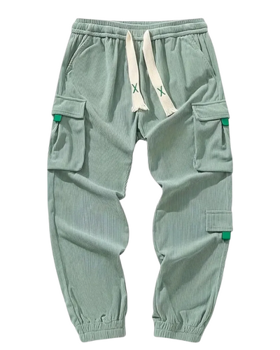 Pantalon Cargo en Velours Côtelé