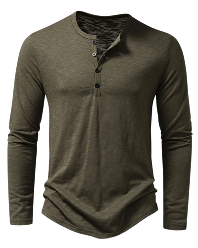 Polo en coton à manches longues