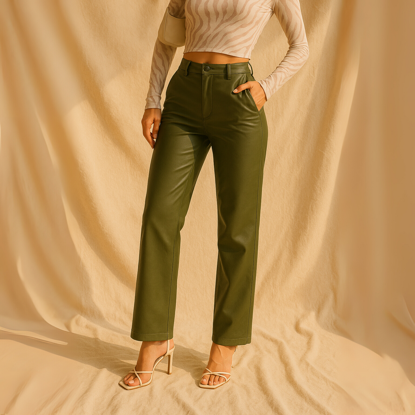 Pernelle - Kunstleren broek