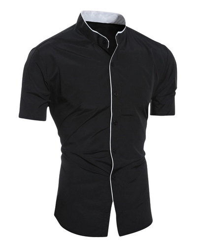 Chemise en coton à manches courtes