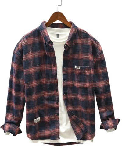 Chemise élégante à carreaux