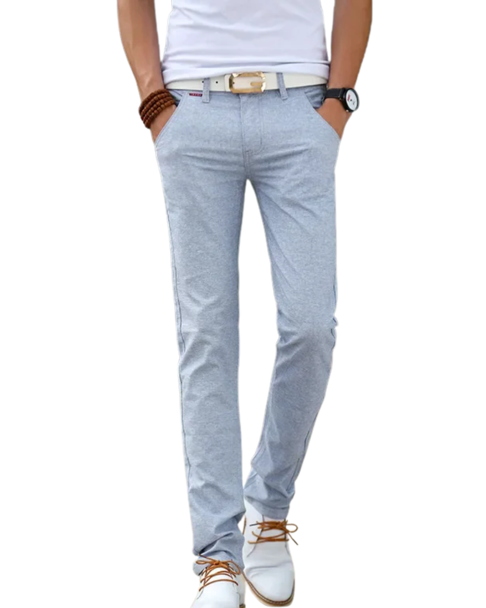 Pantalon en Lin Slim Fit