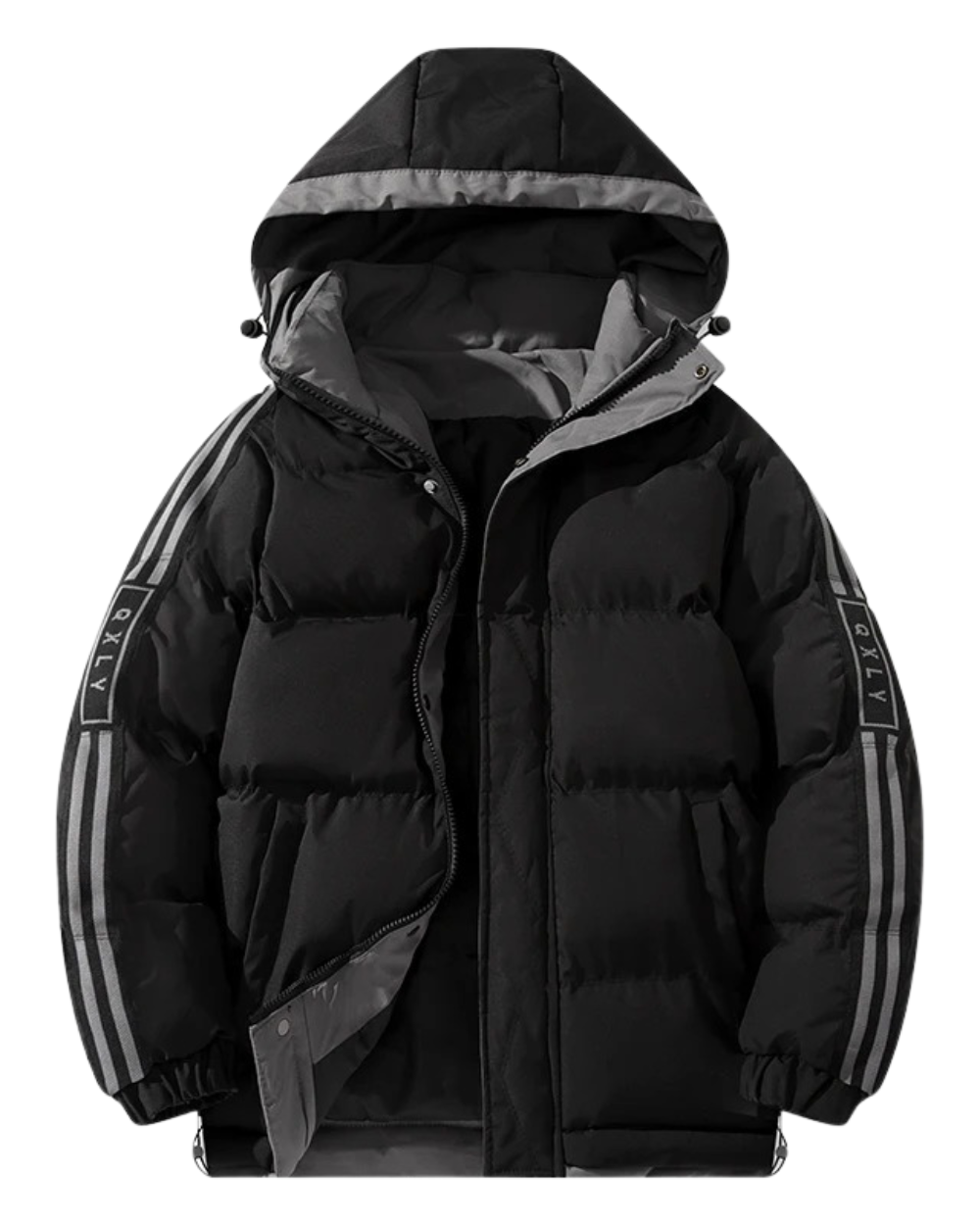 Élégance hivernale avec capuche