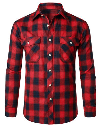 Chemise élégante à carreaux