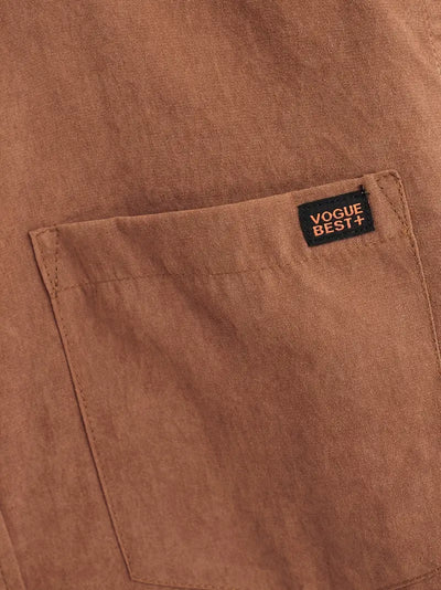 Chemise Casual en Coton à Manches Courtes