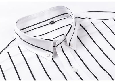 Chemise élégante à rayures en coton